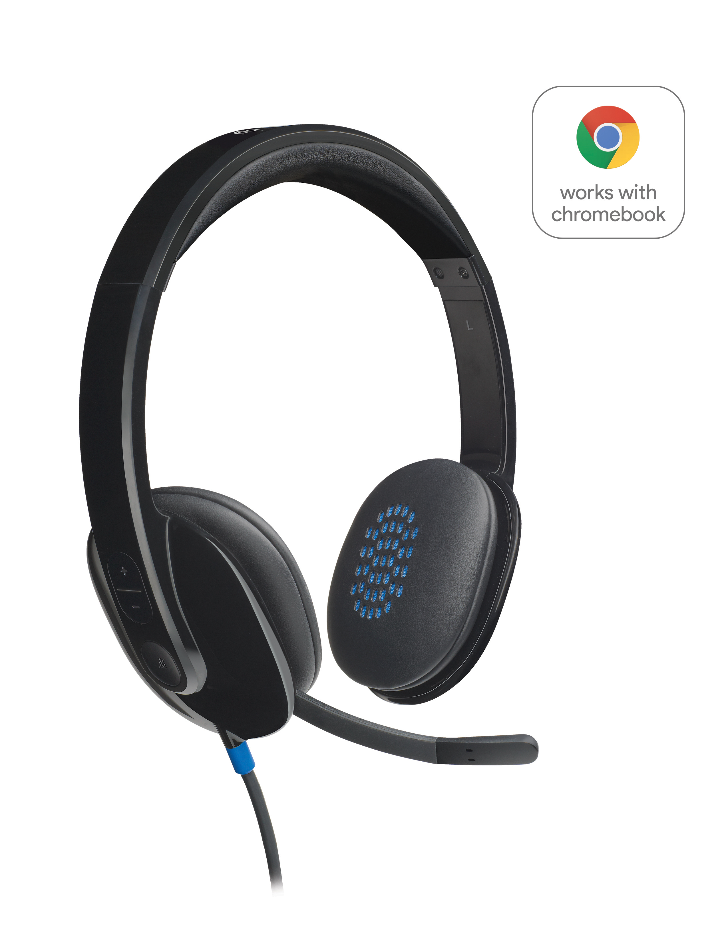 foto del prodotto logitech h540 auricolare cablato a padiglione ufficio usb tipo a nero