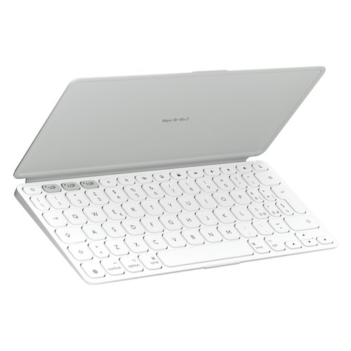 foto del prodotto logitech keys to go 2 tastiera universale bluetooth qwerty italiano bianco