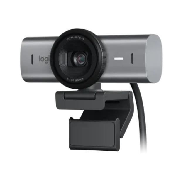 foto del prodotto logitech mx brio 705 for business webcam 8,5 mp 4096 x 2160 pixel usb 3.2 gen 1 3.1 gen 1 alluminio, nero