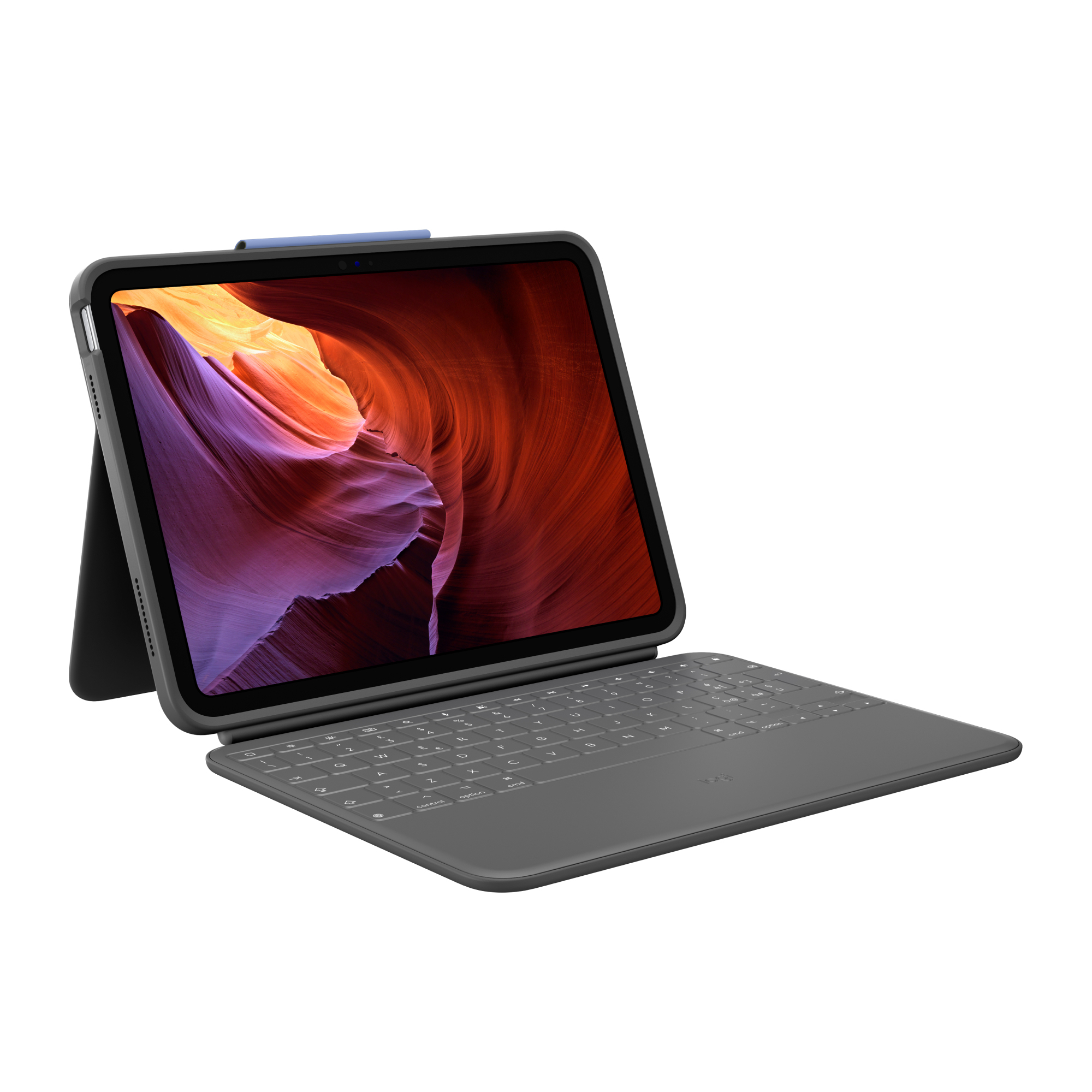 foto del prodotto logitech rugged folio qwerty italiano smart connector grafite
