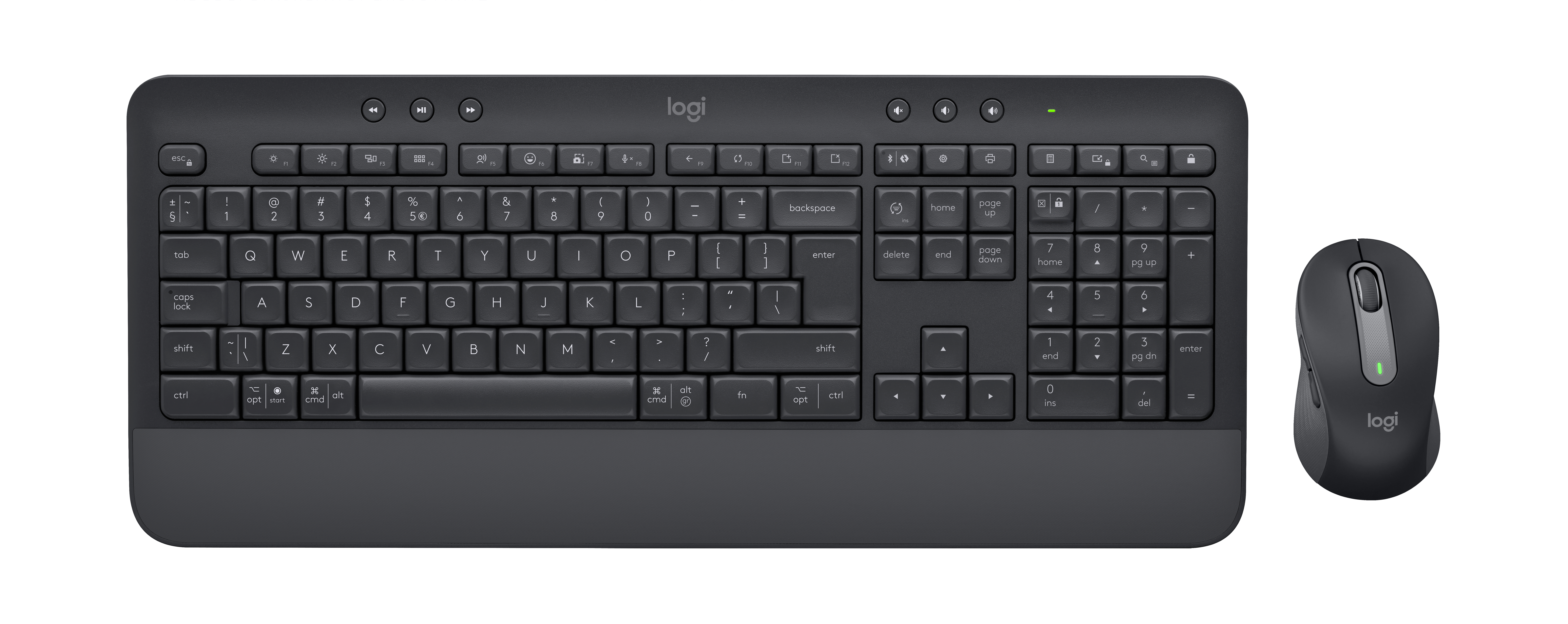 foto del prodotto logitech signature mk650 combo for business tastiera mouse incluso ufficio bluetooth qwerty italiano grafite