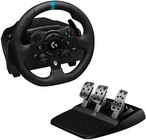 foto del prodotto logitech volante pedaliera g923 trueforce doppia frizione xbox serie x xbox one pc