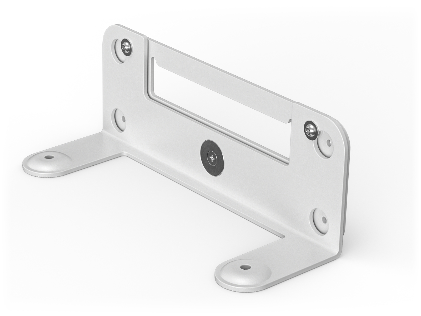 foto del prodotto logitech wall mount for video bars montaggio a muro bianco