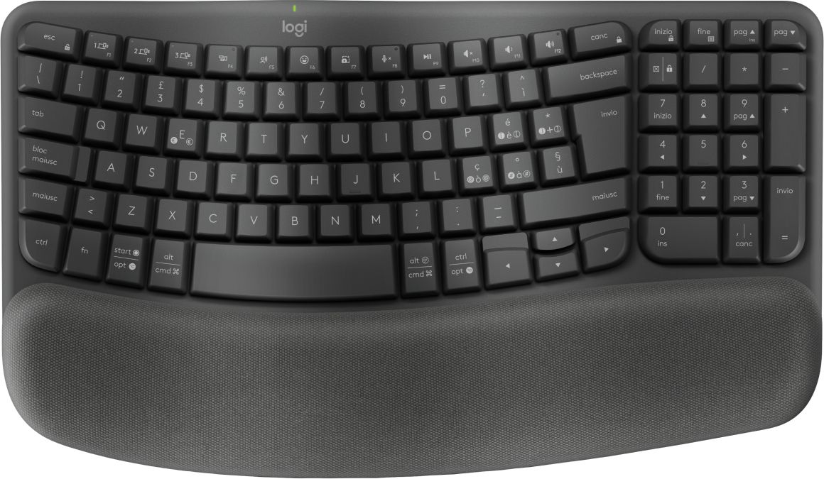 foto del prodotto logitech wave keys for business graphite ita