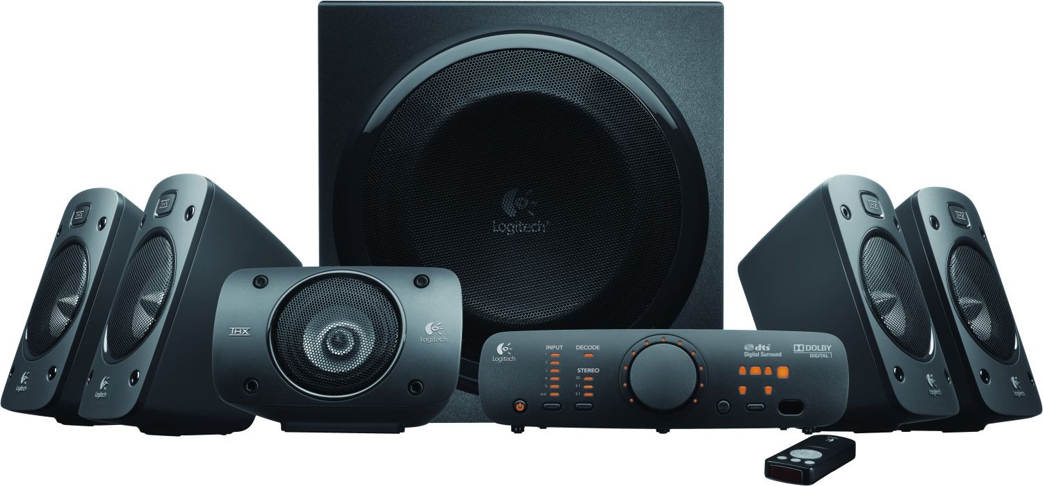 foto del prodotto logitech z906 set di altoparlanti 500 w universale nero 5.1 canali 67 w