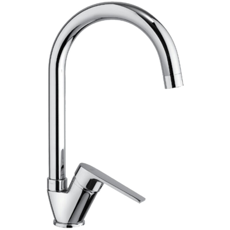 foto del prodotto logos 7730 miscelatore lavello 1f cromo bocca girevole tubi flessibili codice prod 77300000l001 mamoli