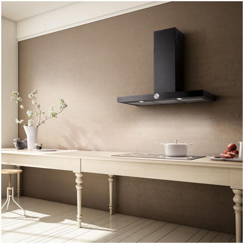 foto del prodotto lol bl a 90. potenza massima di estrazione 500 m h, tipo di estrazione aspirante, rumorosità velocità bassa 53 db. tipo cappa aspirante a