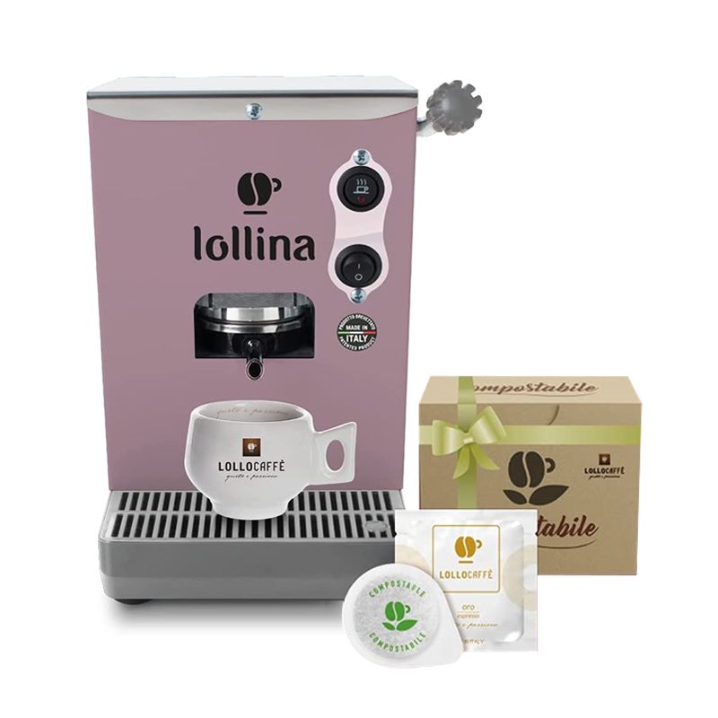 foto del prodotto lollo caffe nuova lollina lillador macchina caffe espresso a cialde 40 cialde miscela oro