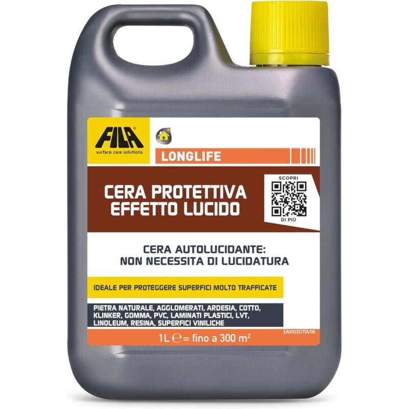 foto del prodotto longlife cera protettiva effetto lucido pavimenti cotto pvc fila