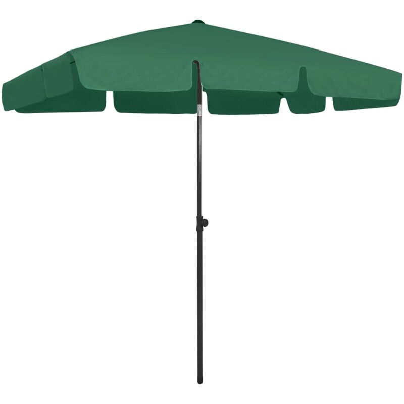 foto del prodotto longziming furniture limited ombrellone da spiaggia verde 200x125 cm