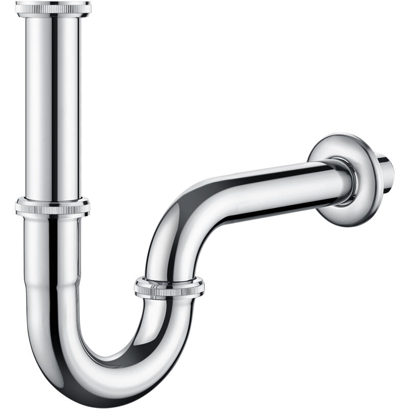foto del prodotto lonheo auralum lavello con sifone lavabo da bagno con sifone universale 1 1 4 x 32 mm, tubo di scarico in acciaio inossidabile per lavello da