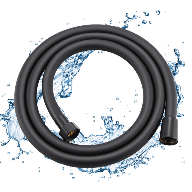 foto del prodotto lonheo max tubo flessibile per doccia 150 cm anti torsione anti piega,tubo flessibile per doccia in pvc liscio anti perdita,anti esplosione,attacco