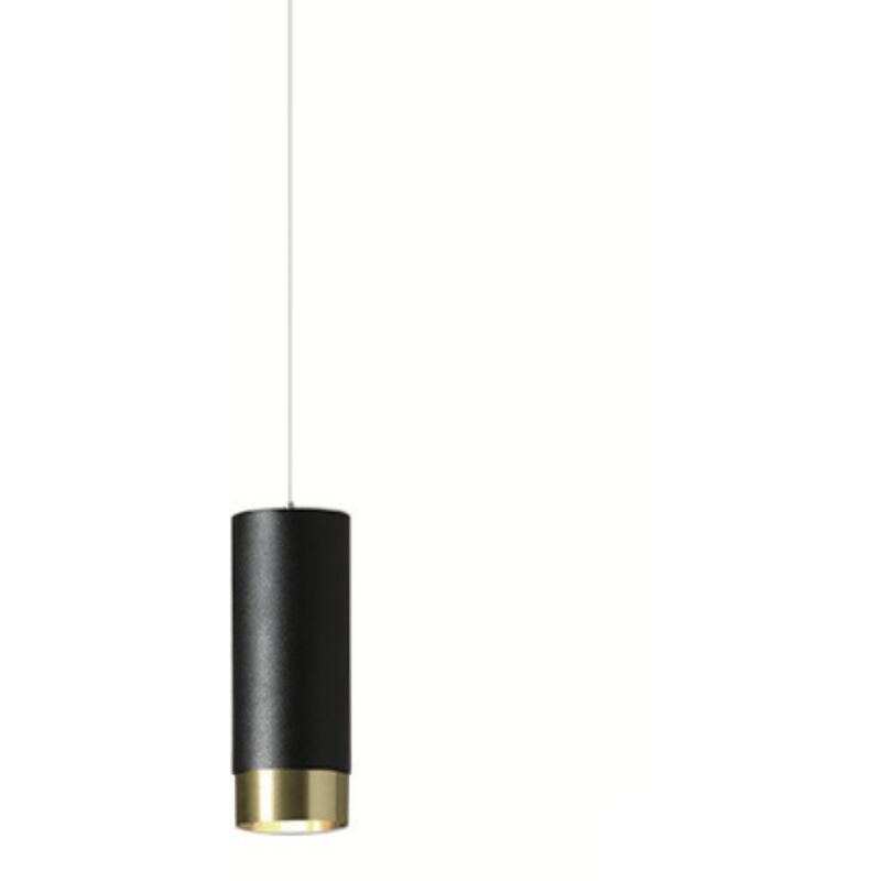 foto del prodotto look p black lampada spot a sospensione nera