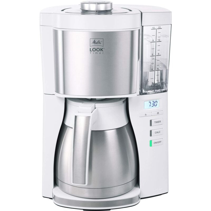 foto del prodotto look v macchina da caff con filtro e timer con caraffa termica bianco melitta