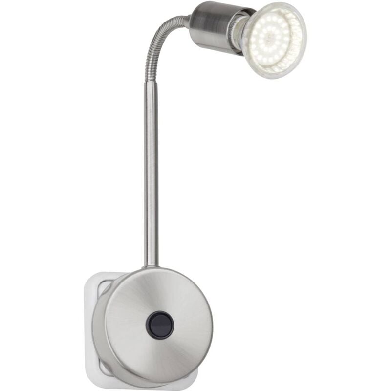foto del prodotto loona lampada led per presa di corrente led monocolore gu10 3 w acciaio inox brilliant