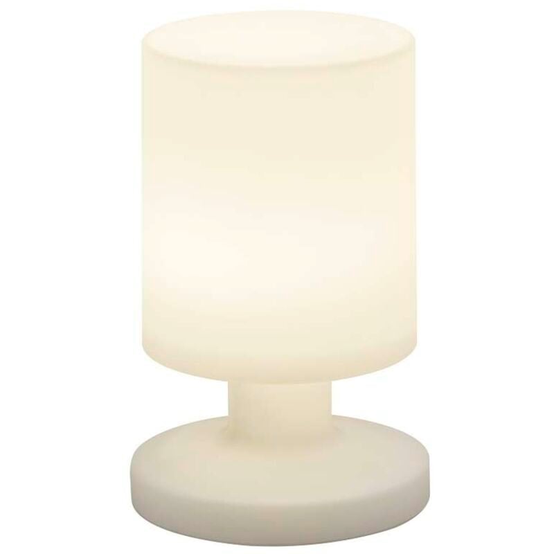 foto del prodotto lora lampada tavolo led 1,5w 90lm, 3000k da esterno ip44 diffusore cilindro ricaricabile h. 20,5cm d. 13cm