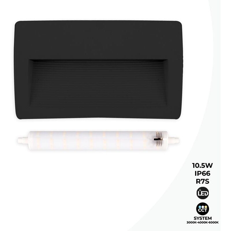 foto del prodotto lorenza 270 r7s 10,5w faro da parete a led cct per fumagalli