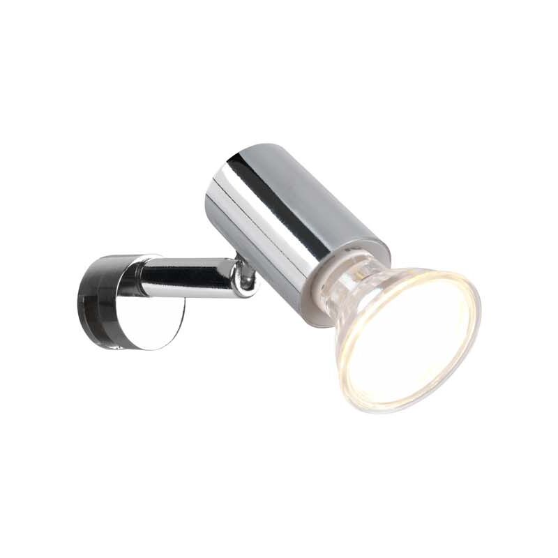 foto del prodotto lorenzo h2o applique spot orientabile cromo da applicare su specchio ip44 p. 10cm