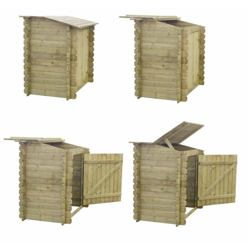 foto del prodotto losa armadio legno accessori piscina secchi raccolta differenziata giardino attrezzi