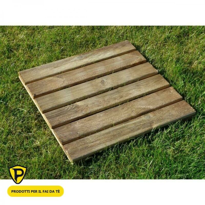 foto del prodotto losa legnami quadrotta green 2,8 cm x 50 cm x 50 cm 4 quadrotte 1 mq 