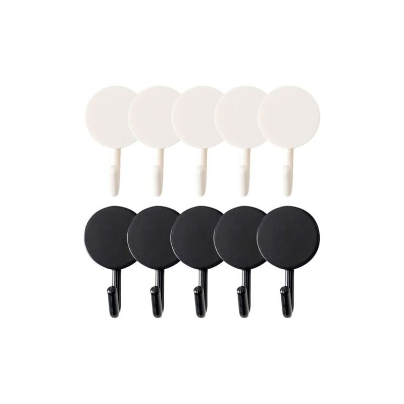 foto del prodotto lot de 10 crochets de douche adh sifs sans couture, aucun per age ni installation requis, pour salle de bain, cuisine, h tel, tag res de cuisine en