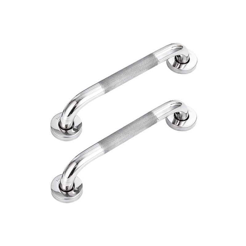 foto del prodotto lot de 2 barres d appui de salle de bain en acier inoxydable 304 avec poign e antid rapante,pour baignoire,toilettes, salle de bain, rampe d escalier