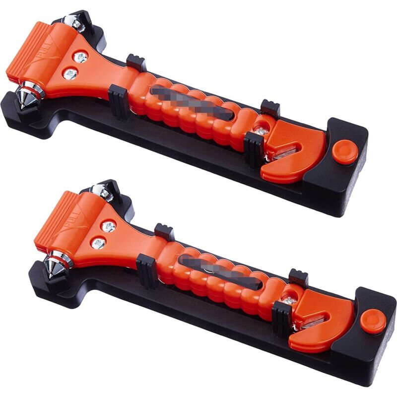 foto del prodotto lot de 2 coupe ceintures et marteaux brise vitre d urgence