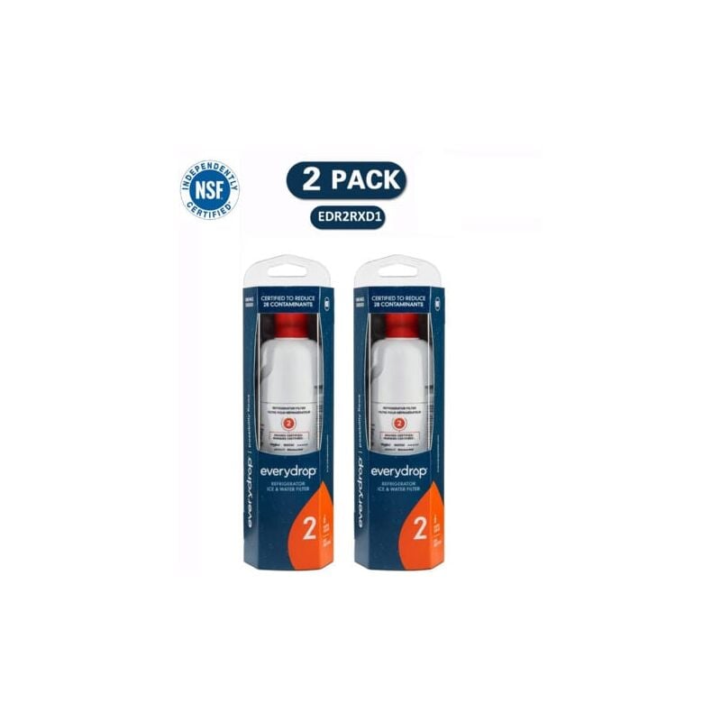 foto del prodotto lot de 2 filtres pour r frig rateur everydrop by whirlpool ice and water 2, edr2rxd1