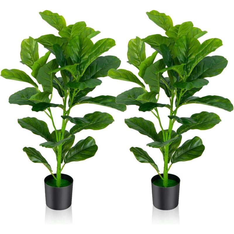 foto del prodotto lot de 2 plantes artificielles en pot hauteur 185cm olivier artificiel 1296 feuilles en soie 72 fruits avec base de ciment d coration pour maison