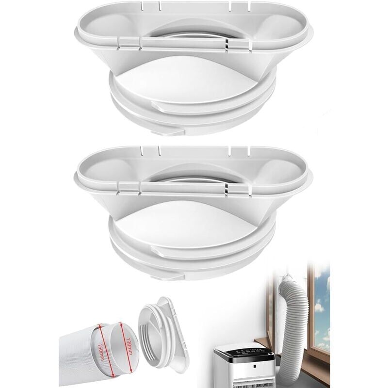 foto del prodotto lot de 2 portable tuyau climatiseur mobile allong kit d extension de tuyau de ventilation tuyau vacuation de climatiseur pour climatisation