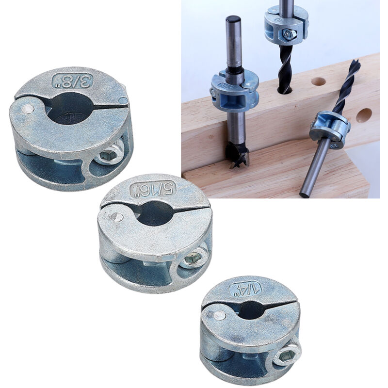 foto del prodotto lot de 3 bagues d'arr t de profondeur de per age en alliage de zinc avec cl hexagonale de type ouvert