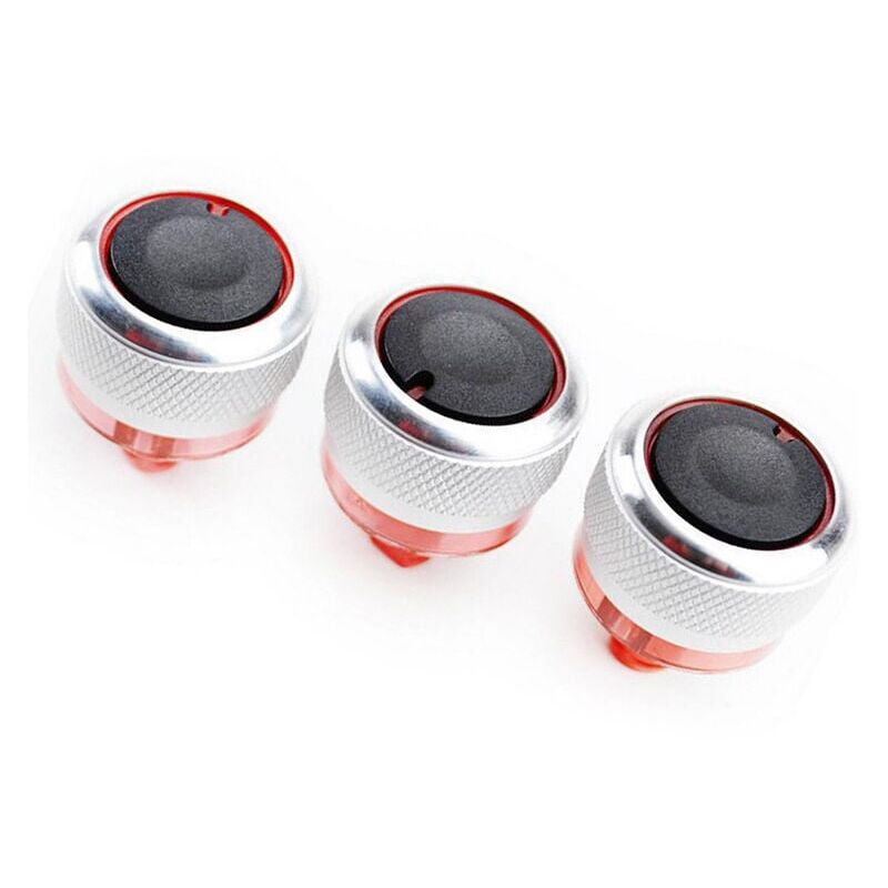foto del prodotto lot de 3 bouton de contr le de climatisation ac, remplacement de bouton de commande de ventilateur ac pour climatiseur de voiture pour peugeot