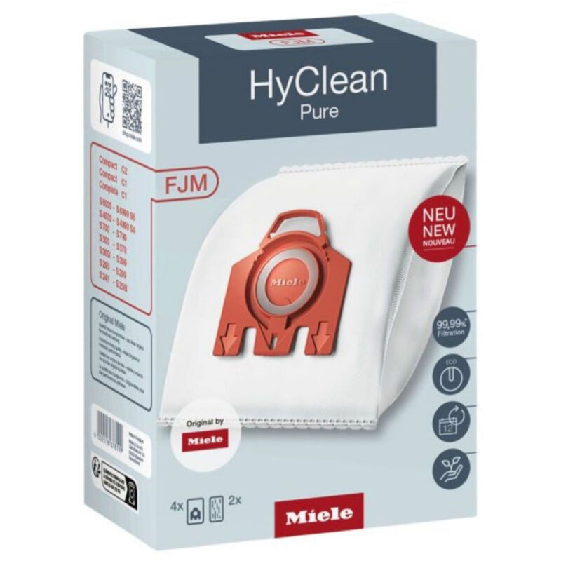 foto del prodotto lot de 4 sacs 2 filtres pour aspirateur hyclean pure fjm 9917710