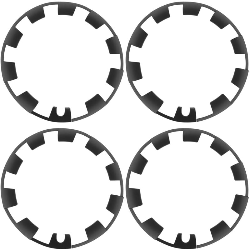 foto del prodotto lot de 40 autocollants de remplacement pour enjoliveurs de moyeu de 20 pouces, noir mat, anti rayures, pour tesla model y 2021 2023