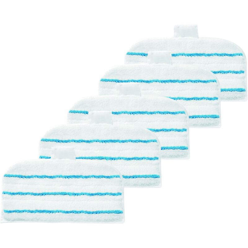 foto del prodotto lot de 5 lingettes patins pour nettoyeur steam mop black decker