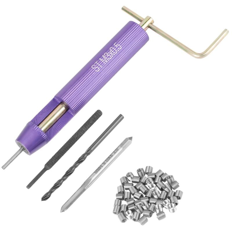 foto del prodotto lot de 50 inserts filet s h lico daux en fil spiral en acier inoxydable m3 x 2d