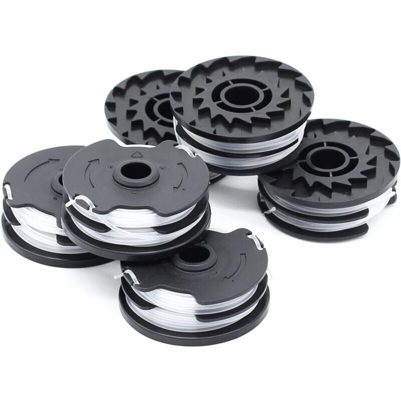 foto del prodotto lot de 6 compatible avec la bobine accessoire de tondeuse gazon parkside prt 550 a1 b2 c3 tlp 1 