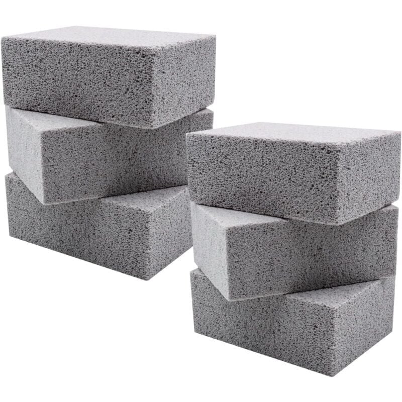 foto del prodotto lot de 6 grill nettoyage pierre, r utilisable blocs briques de nettoyage, griller pierre nettoyant ponce pour nettoyer barbecue grills griddles four