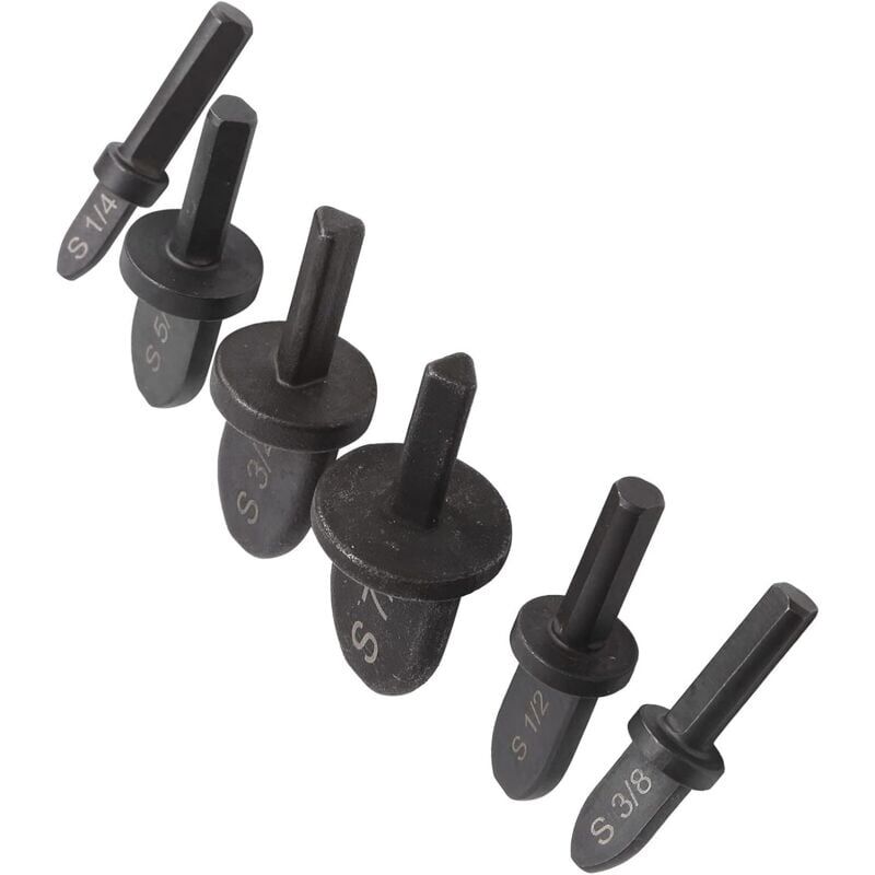 foto del prodotto lot de 6 rallonge de tuyau de climatiseur, extenseur de tube poign e ronde outil d extension de tuyau de climatiseur accessoires de perceuse