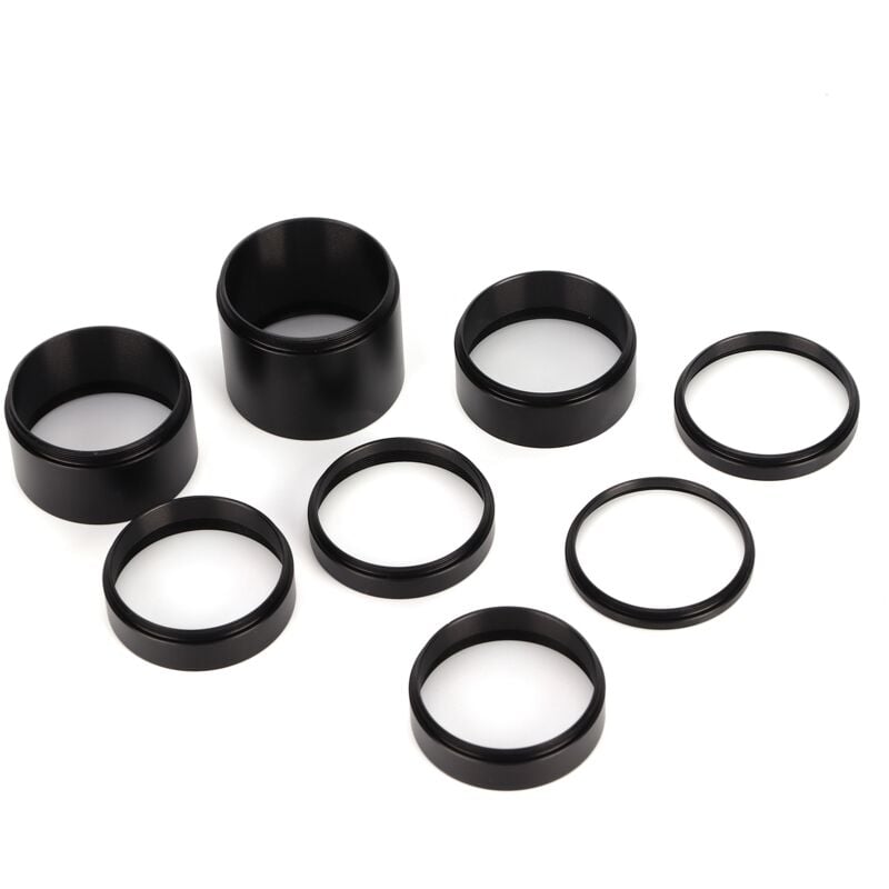 foto del prodotto lot de 8 tubes d extension d adaptateur d objectif 3 5 7 10 12 15 20 30 mm, accessoire pour t lescope astronomique