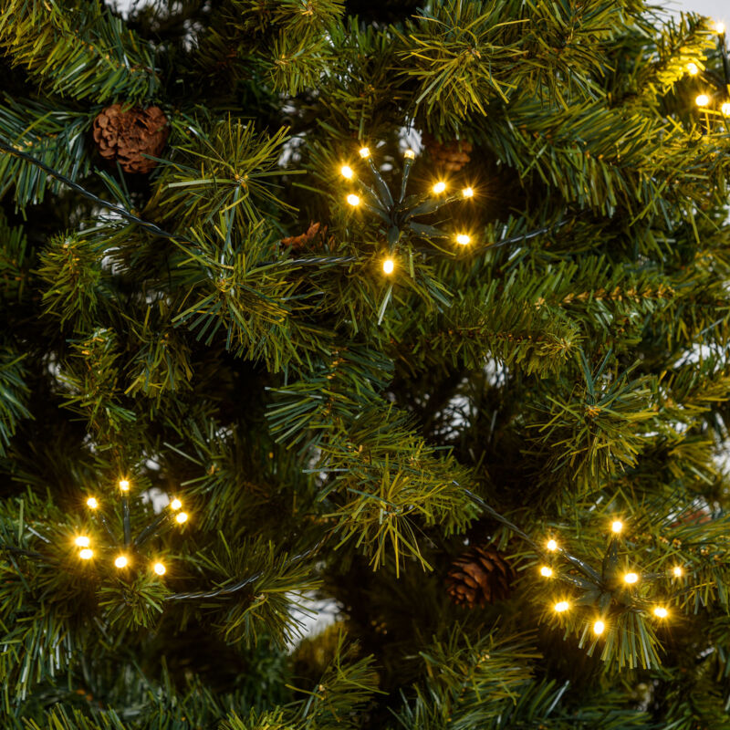 foto del prodotto lotti catena led bianco caldo 4x16m con timer