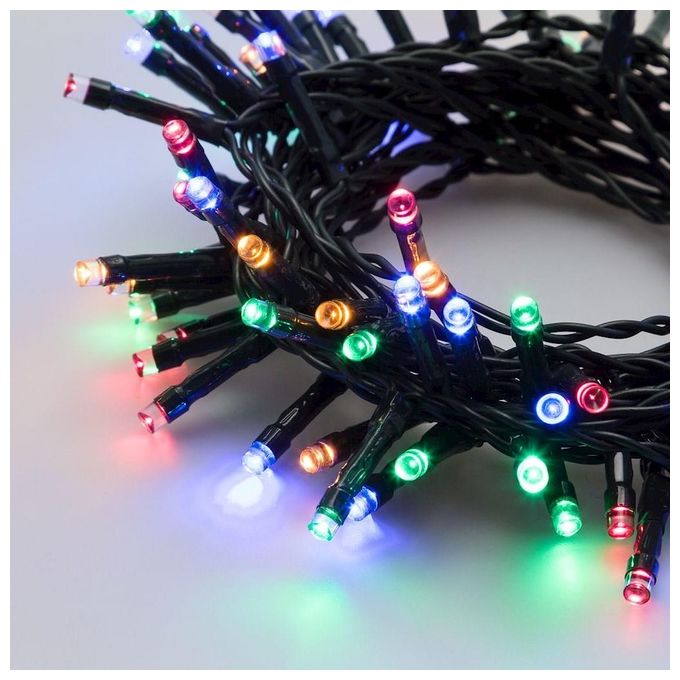foto del prodotto lotti filo luci catena led a batteria 7.20mt 180 led multicolor