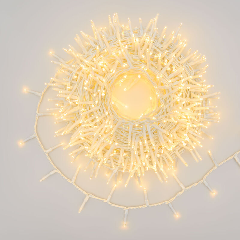 foto del prodotto lotti importex catena nastro 6cm ntlg 1000 miniled cavo bianco 4 30,5m luci di natale