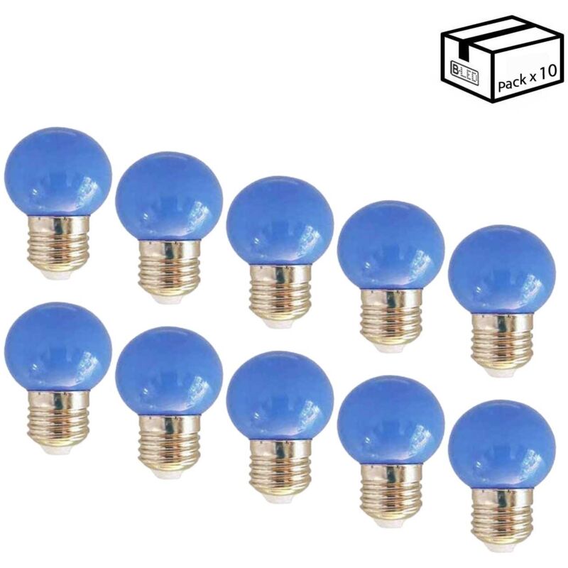 foto del prodotto lotto 10 lampadine led e27 1w 1 colore