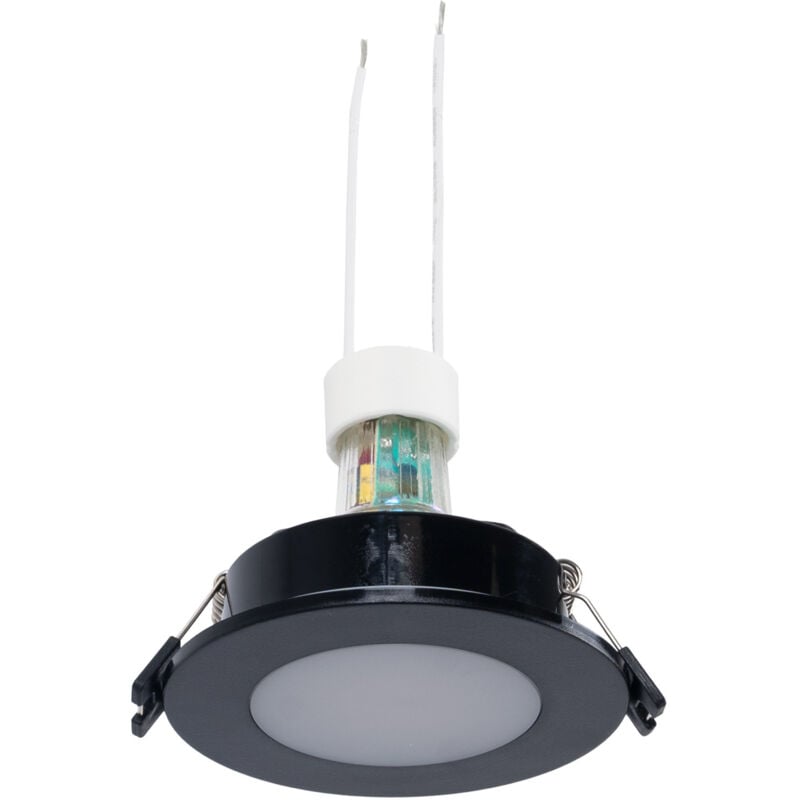 foto del prodotto lotto anello impermeabile da incasso 90mm lampadina gu10 5,4w bianco caldo