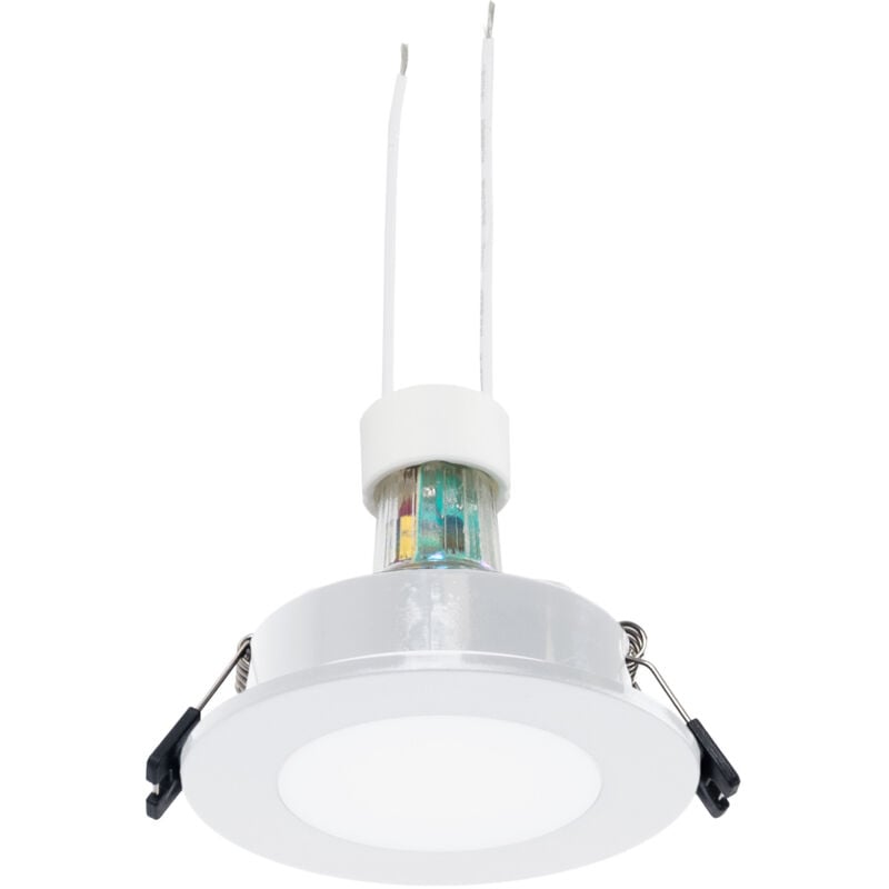 foto del prodotto lotto anello impermeabile da incasso 90mm lampadina gu10 5,4w bianco freddo