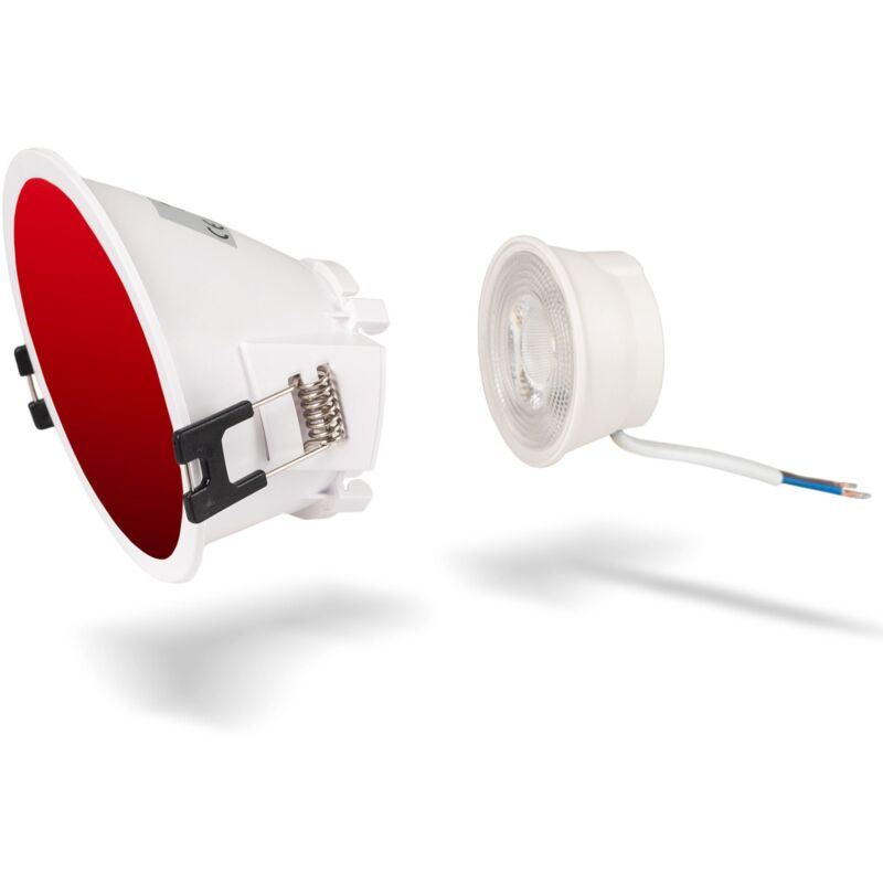 foto del prodotto lotto aro downlight asimmetrico 93mm modulo led mr16 5w bianco freddo