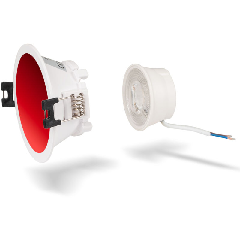 foto del prodotto lotto aro downlight rotondo 85mm modulo led mr16 5w bianco freddo