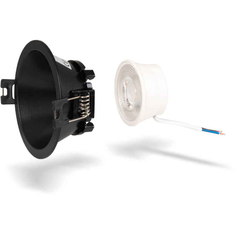 foto del prodotto lotto aro downlight rotondo 85mm modulo led mr16 5w bianco neutro