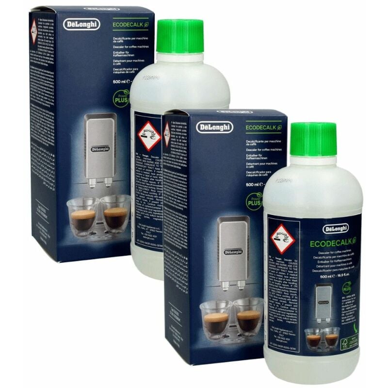 foto del prodotto lotto da 2 anticalcare 500ml ecodecalk macchina da caff , caffettiera delonghi 4357220